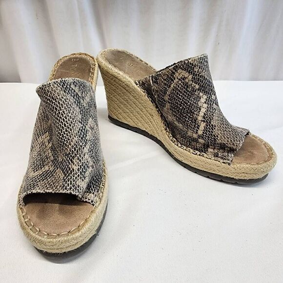 TOMS Size 9.5 Monica Mule Sandal Snake Print (a) - Picture 2 of 9